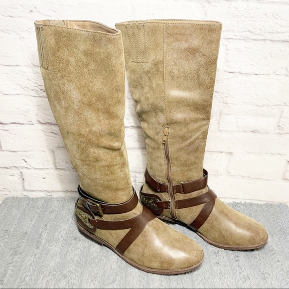mid calf riding boots womens